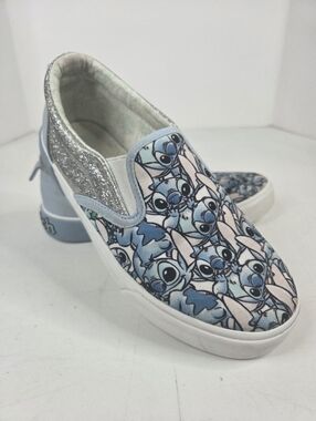Ground Up Disney Stitch Glitter Slip-on Sneaker Kids Size 3